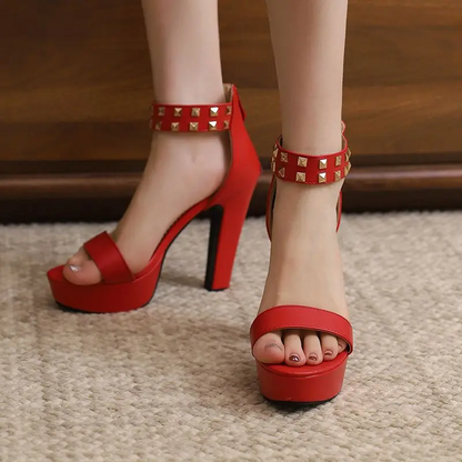 Silvara Stud Heels