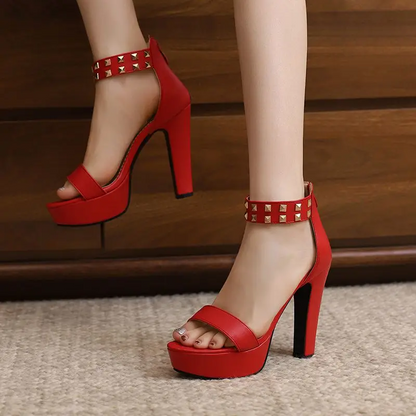 Silvara Stud Heels