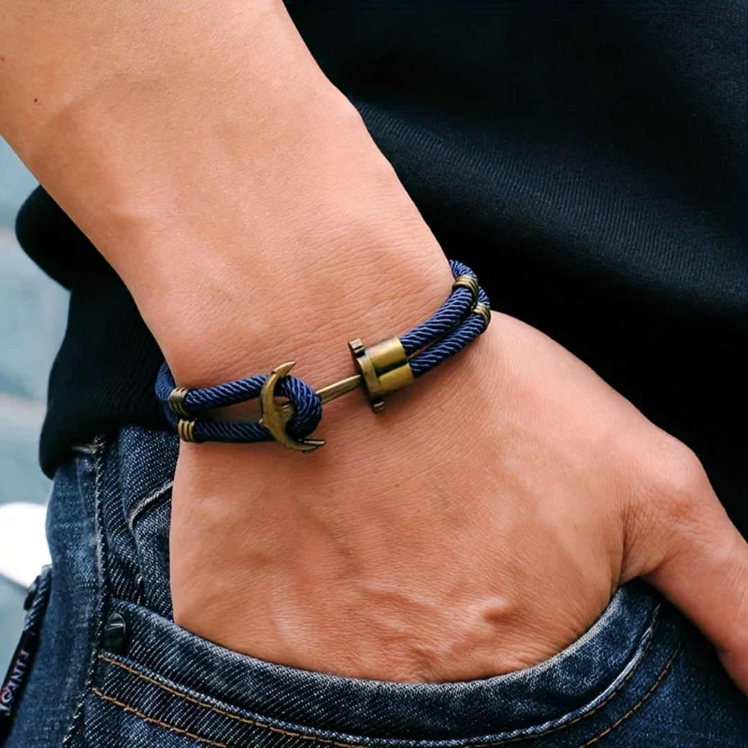 Mariner Anchor Rope Bracelet