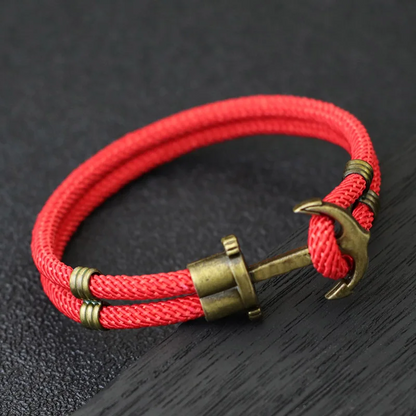 Mariner Anchor Rope Bracelet