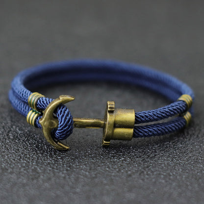 Mariner Anchor Rope Bracelet