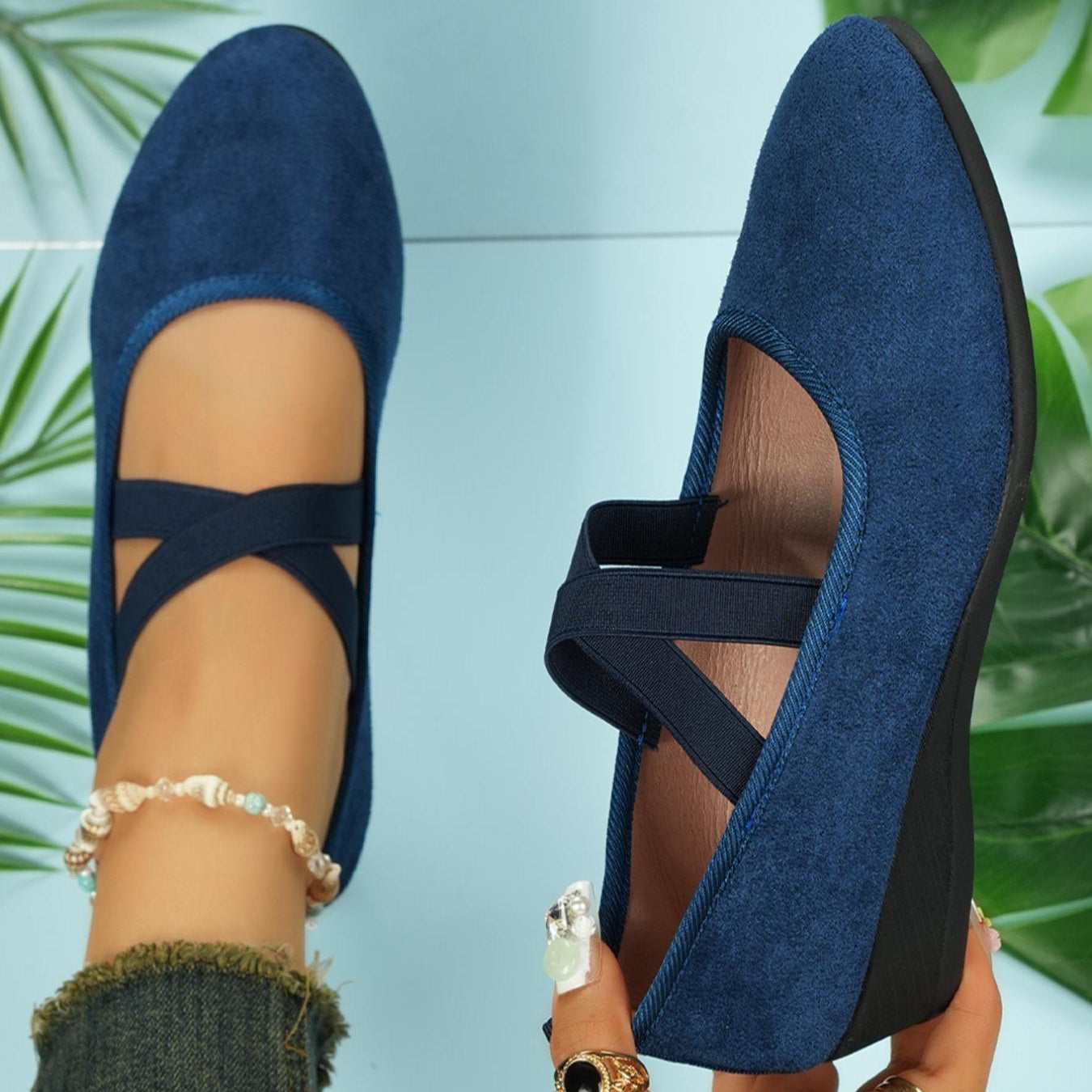 Capri Strap Wedges