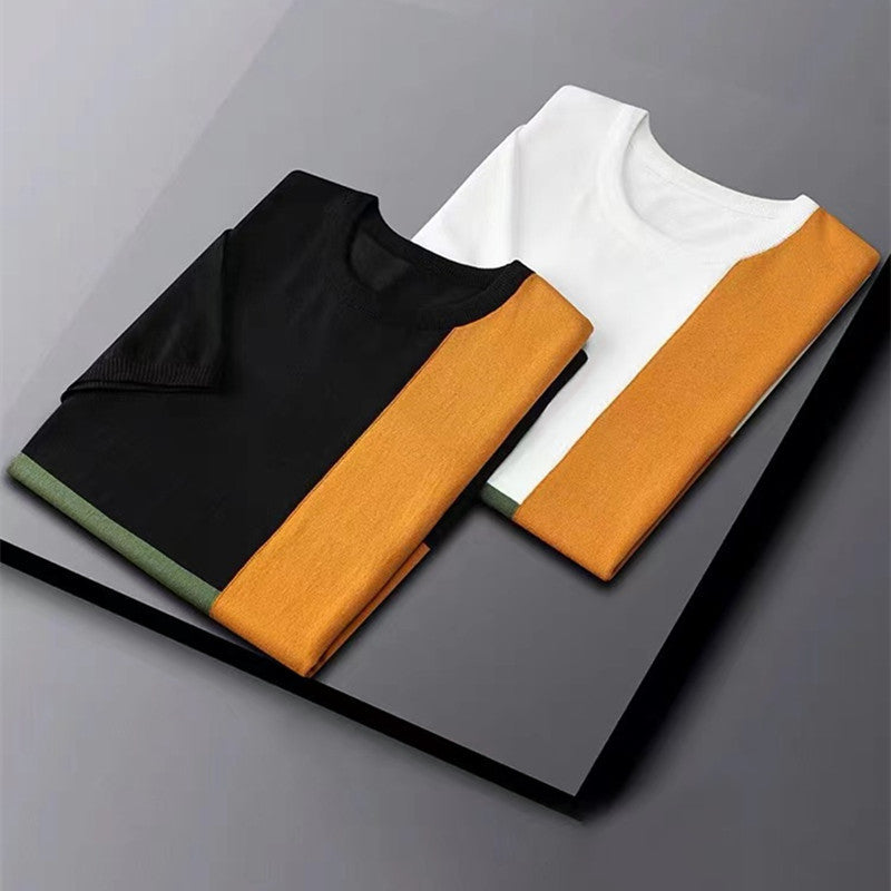 Colorblock Knit T-shirt