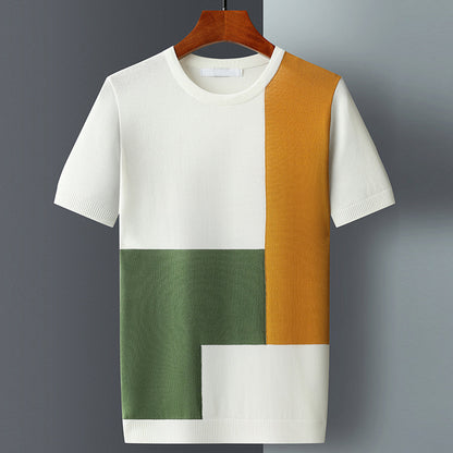 Colorblock Knit T-shirt