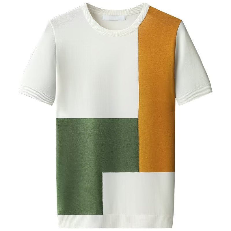 Colorblock Knit T-shirt