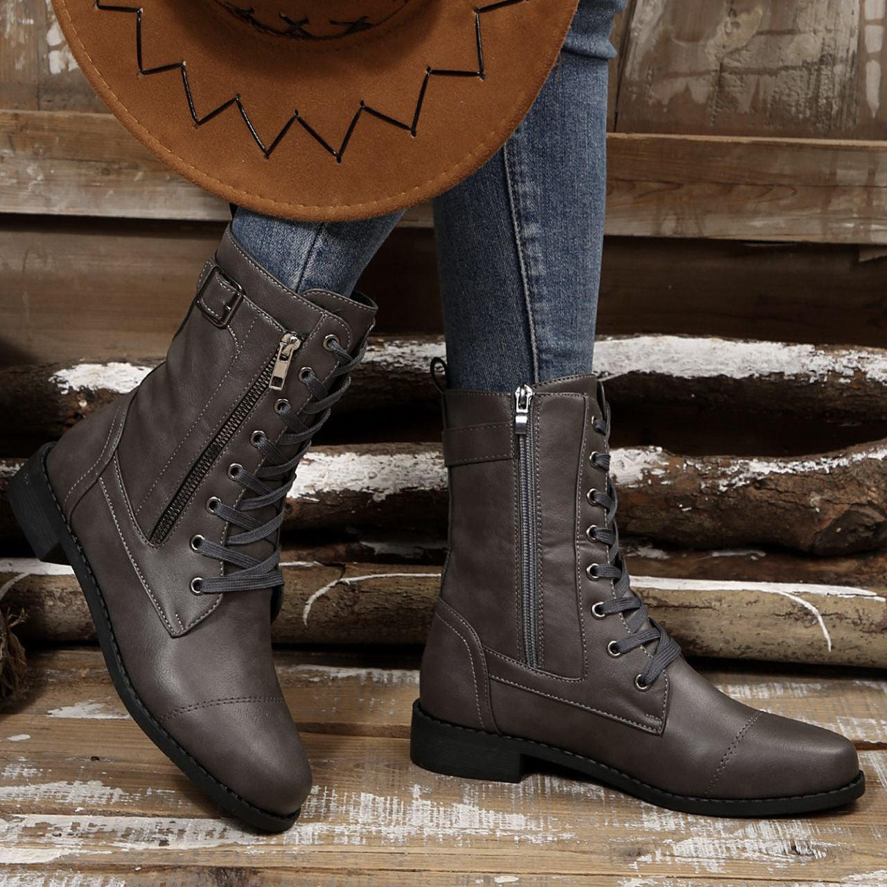 Ivone Lace Up Boots