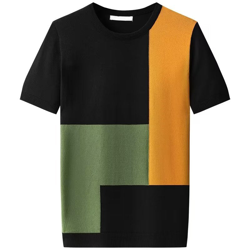 Colorblock Knit T-shirt