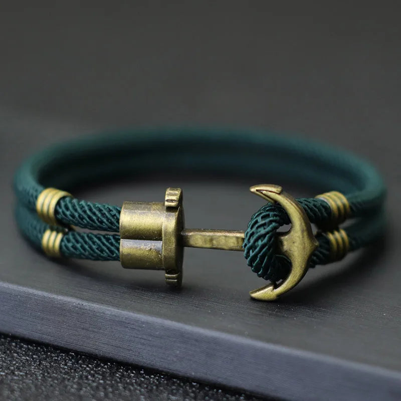 Mariner Anchor Rope Bracelet