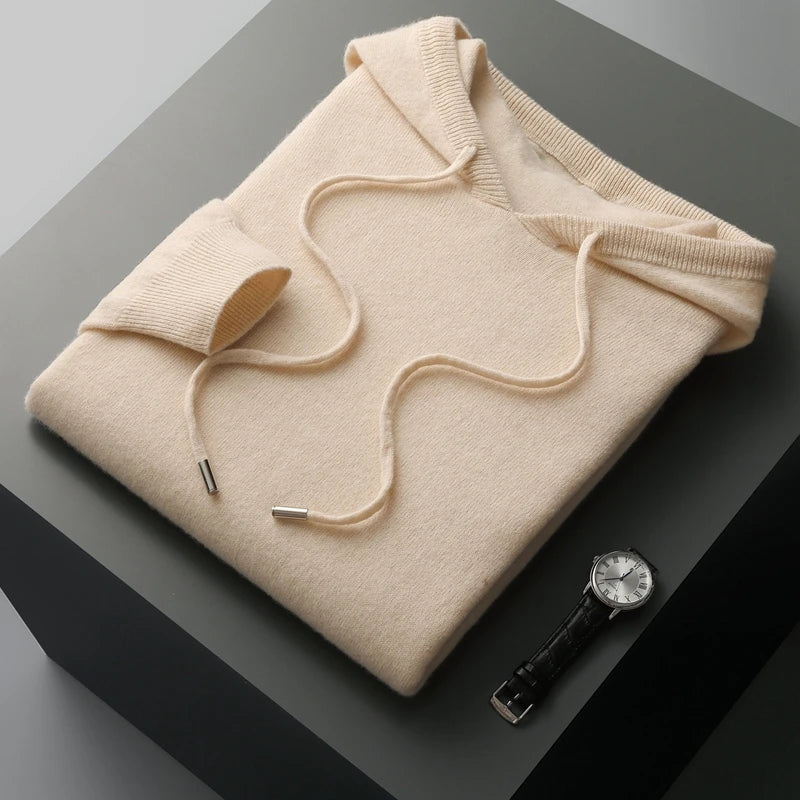 Merino Wool Hoodie for Men