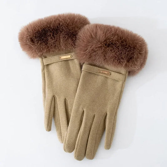 Rosaia Fur Gloves