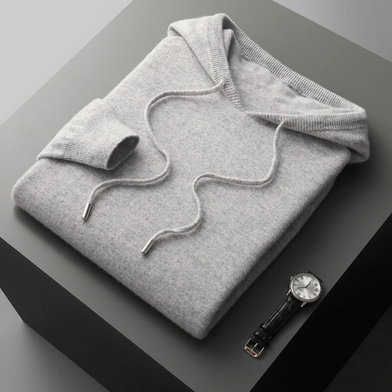 Merino Wool Hoodie for Men