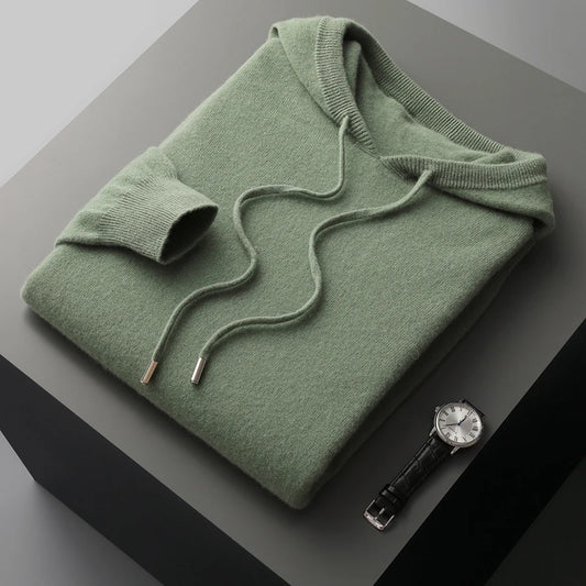 Merino Wool Hoodie for Men